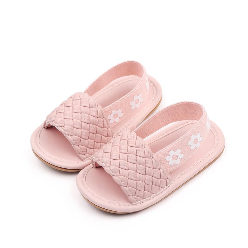 Baby Girls Sandals Ruffle Bowknot Premium Soft Sole Anti-Slip Open Toe Breathable Summer Outdoor First Walker Shoes Baby Sandals