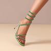 Mode 2025 Neue Sommer Strass High Heels Internet Rot Schlange 34-43 Größe Mode Sandalen Sexy Fee