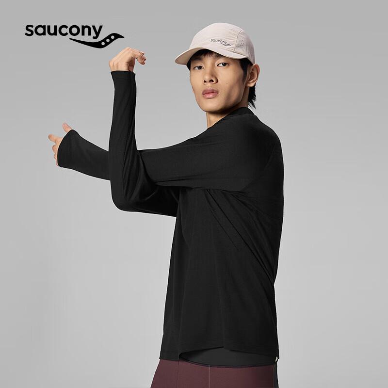 Saucony Men's Wool Blend Crew Neck Long Sleeve Top