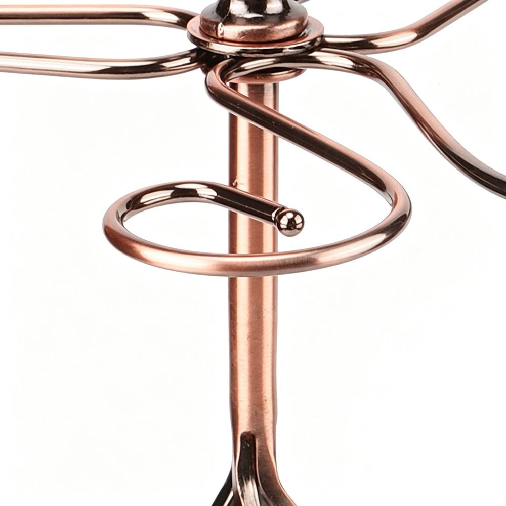 Metal Wine Glass Shelf Detachable Design Stemware Rack Retro Cup Rack  Home