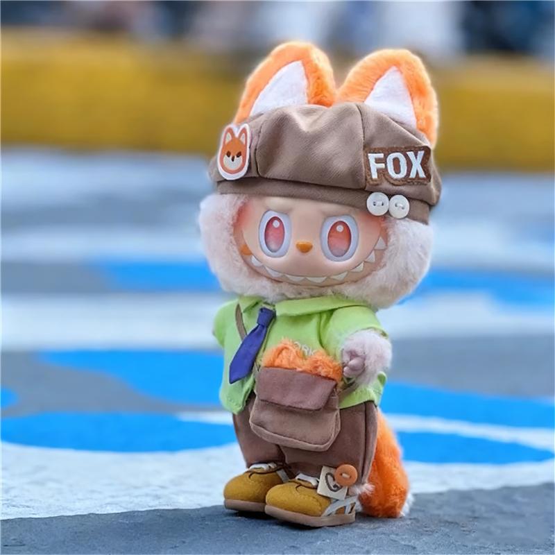 15 17Cm For Labubu Doll Nick Wilde Judy Hopps Police Officer Animal Cosplay Clothes Cartoon Zootopia Outfit Clothing