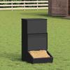 Pig Feeder Black 55 x 38 x 76 cm