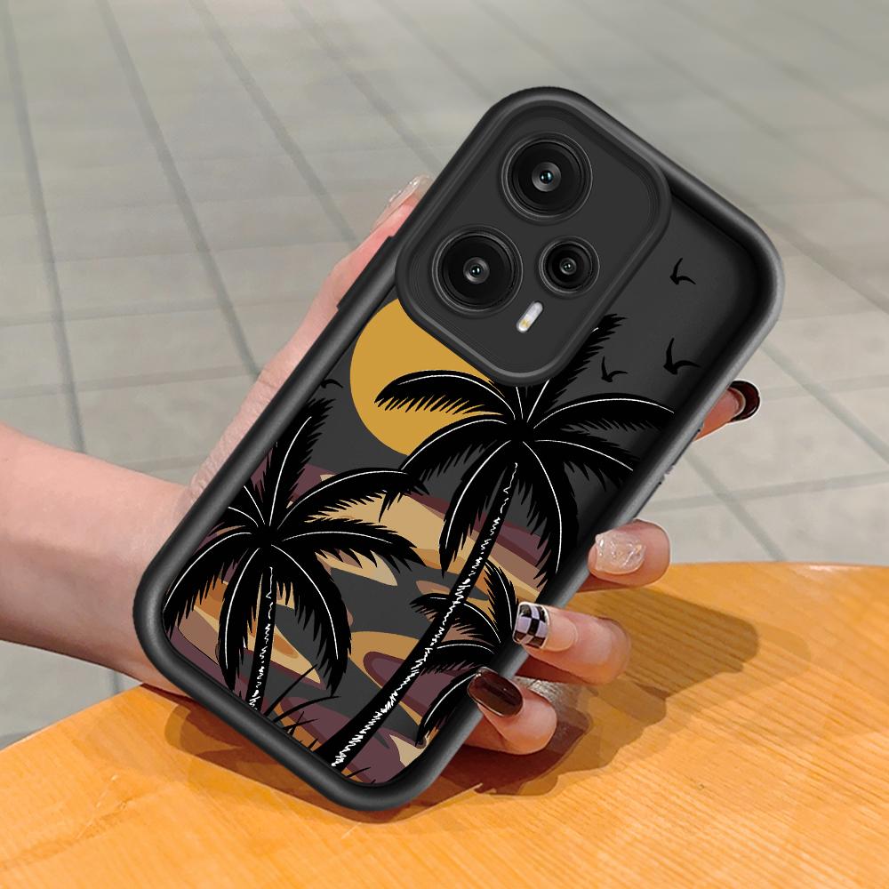 

Мягкий силиконовый квадратный чехол с рисунком лестницы для телефона, полное покрытие, противоударный защитный резиновый чехол для камеры для Xiaomi Redmi Redmi 12 чёрный