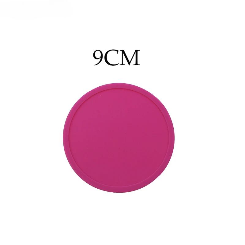 1PC Anti Slip  Anti Overflow Coaster Tea Cup And Coffee Coaster Circular Mold Silicone Insulated Table Mat For Home Use