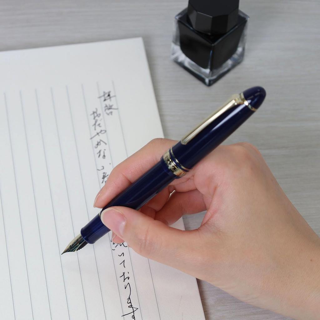 Sailor Profit Casual L Basis Gold Trim Fountain Clear Made in Extra Fine Pen, Blue, Japan, Nib, 11-0822-140
