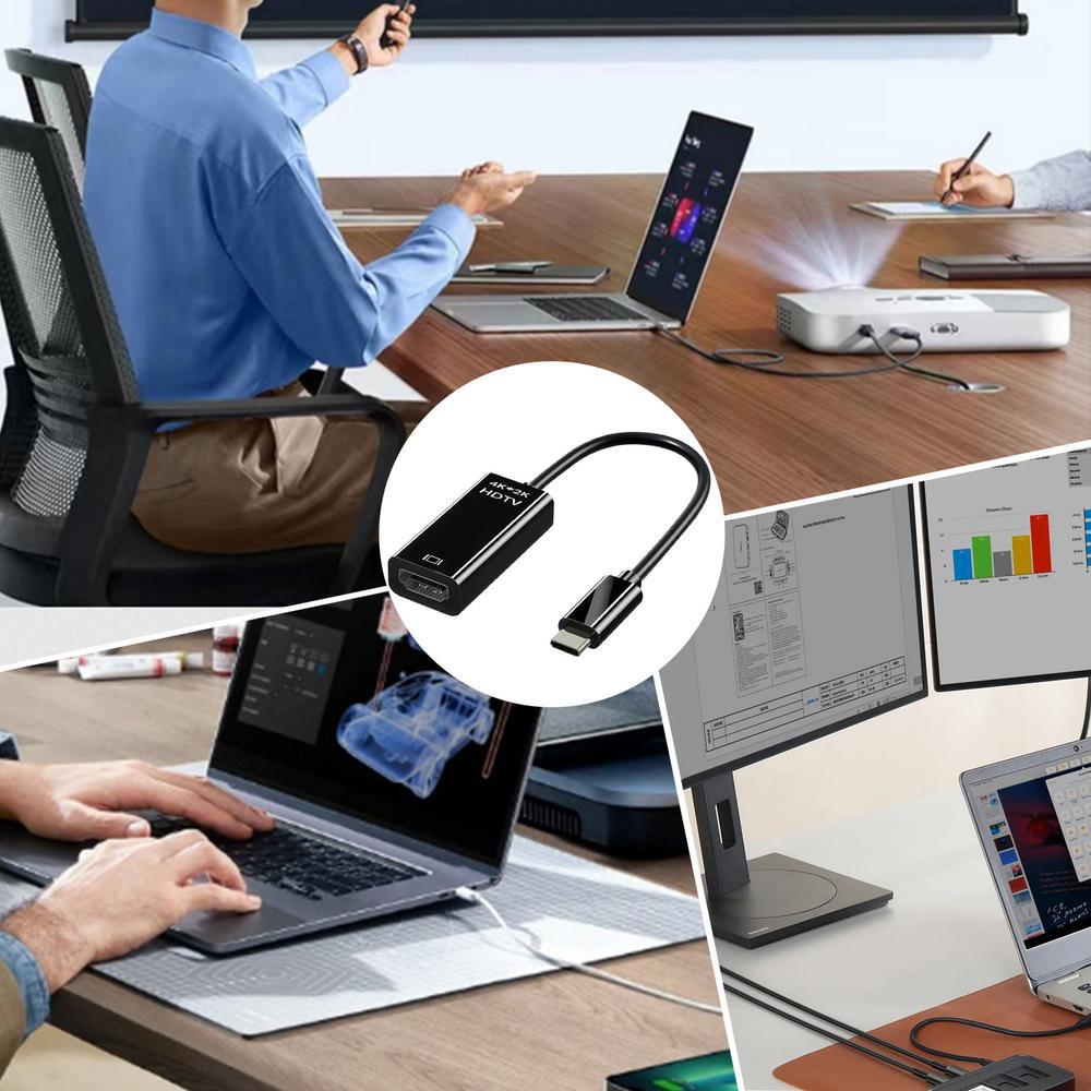 Type C to HDMI 4K Adapter Cable USB C to HDMI Converter HD USB3.1 Male to HDTV Female Converter Cable for MacBook Samsung Xiaomi