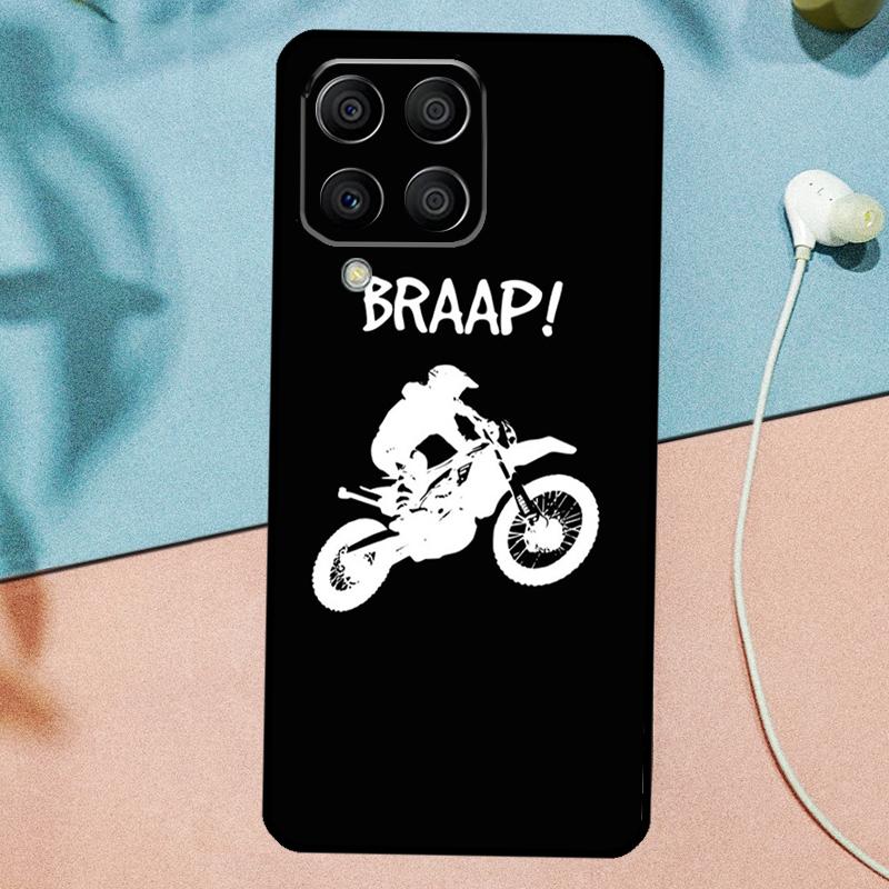 Moto Bike Motocross For Samsung Galaxy M14 M34 M54 M20 M06 M16 M12 M13 M15 M35 M55 M33 M53 M21 M31 M32 M52 Case