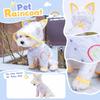 Dog Raincoat, Pet Four-Leg One-Piece Rain Jacket, Outdoor Walking Coat with Reflective Strips for Small Medium Dogs
