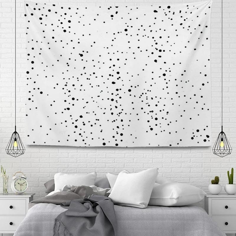 Office Living Room Tapestry Simple Line Geometric Pattern Hanging Cloth Home Wall Decoration Tapestry