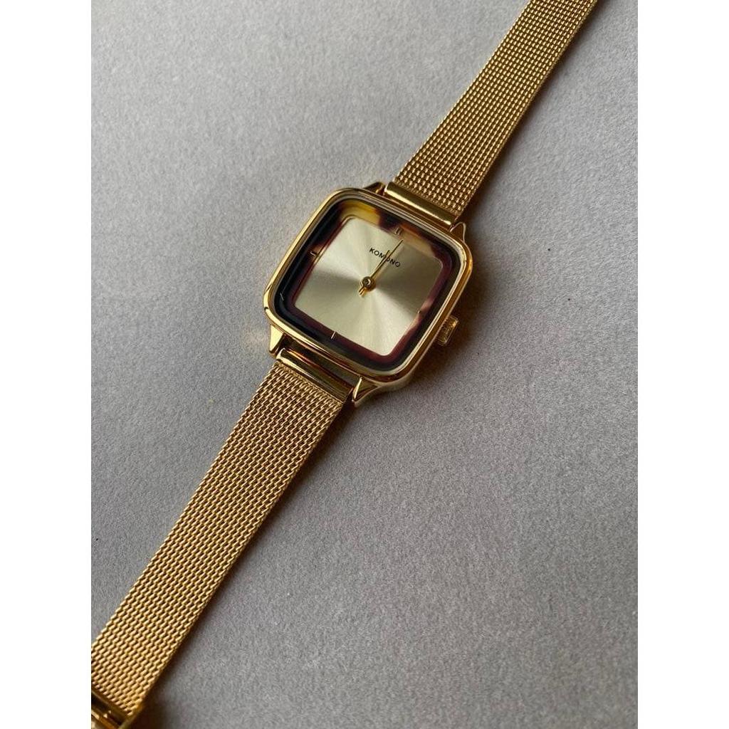 Used KOMONO watch gold mesh belt