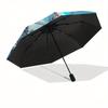 Lightning McQueen Automatic Umbrella - Tri-fold Portable Umbrella, Best Holiday Gift for Men and Women, Durable Iron Frame, Playful Design,