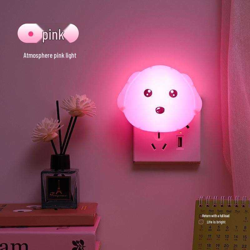 LED Cartoon Night Light with Socket Switch for Bedroom or Hallway