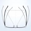 Half Frame Sun Photochromic Gray Customize Prescription Eyeglasses +Metal Square Short-Sight Eyewear 0 -0.5 -0.75 To -6.0