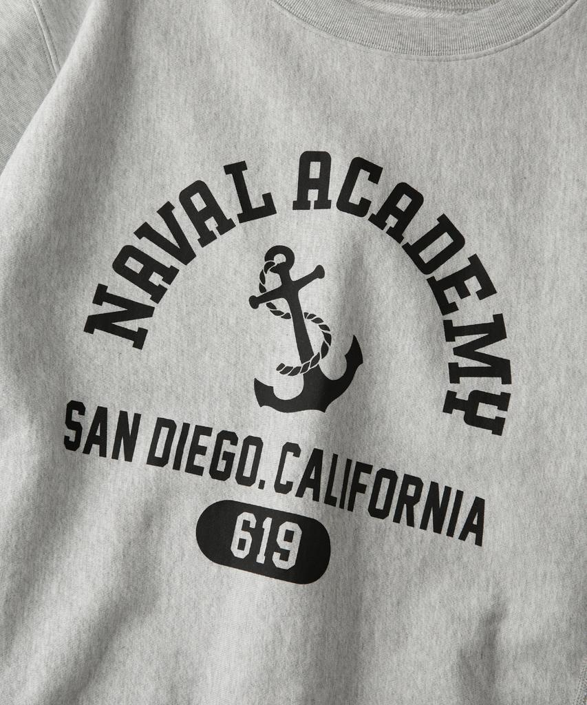 OUTSTANDING Mil Series Sweat(Naval Academy)_3%Melange Gray