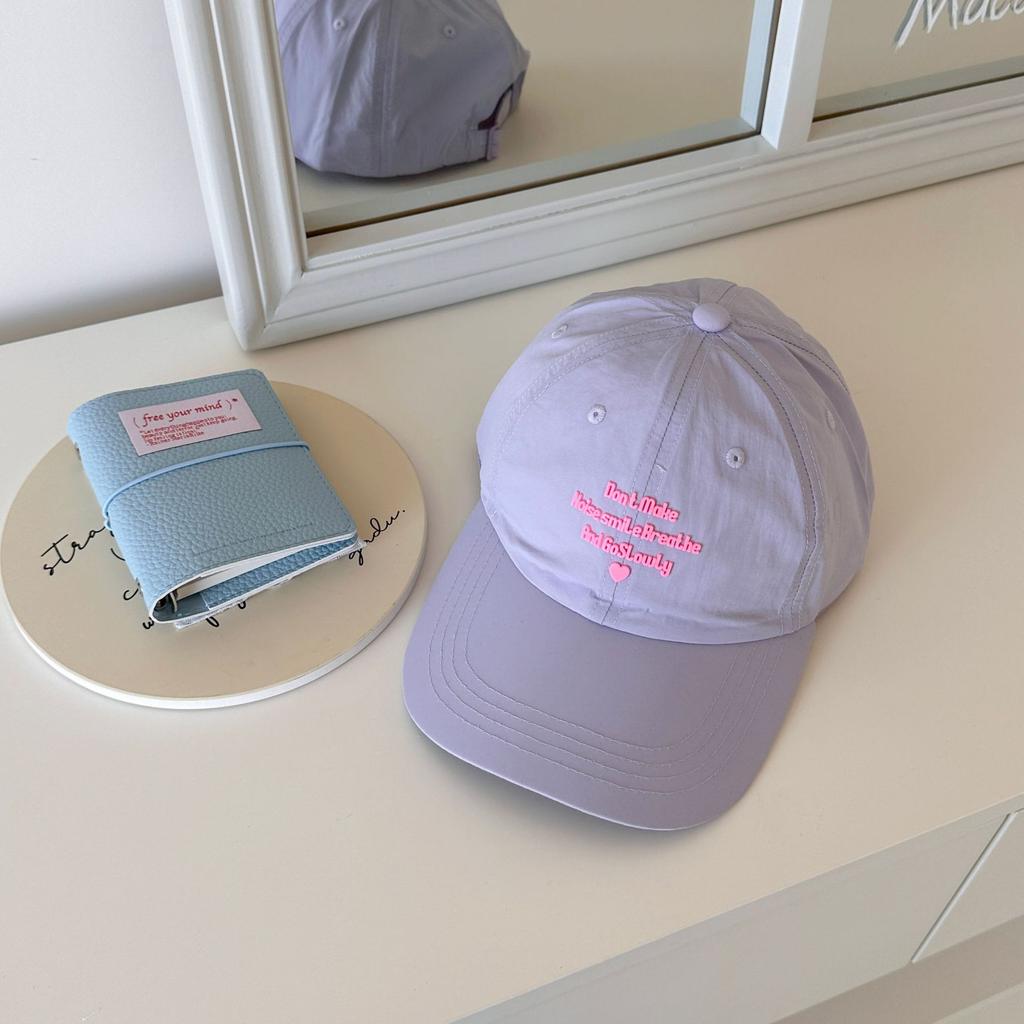 Bright Color Quick-drying Baseball Cap Women's Summer Multi-letter Small Love Sunshade Sunscreen Cap Student Outdoor Cap Versatile