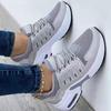 Spring/Summer 2022 Women's Plus Size Sporty Casual Fly-Knit Wedge Heel Lace-Up Mesh Shoes