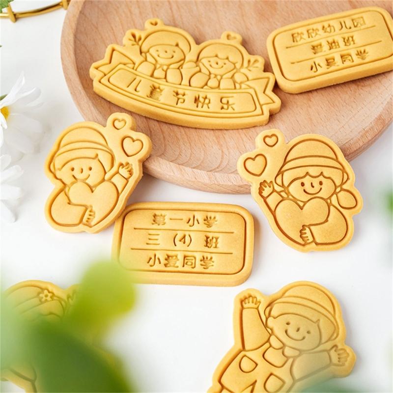 Funny Dessert Molds Celebration Cookie Stamp Safe and Convenient Molds Set for Family Student and Kid Creativity