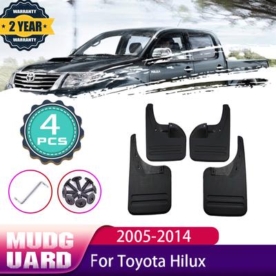 Pro Toyota Hilux SW4 Fortuner AN10 AN20 AN30 AN50 2005~2014 Přední zadní kola Zástěrky blatníků Zástěrka blatníků Auto