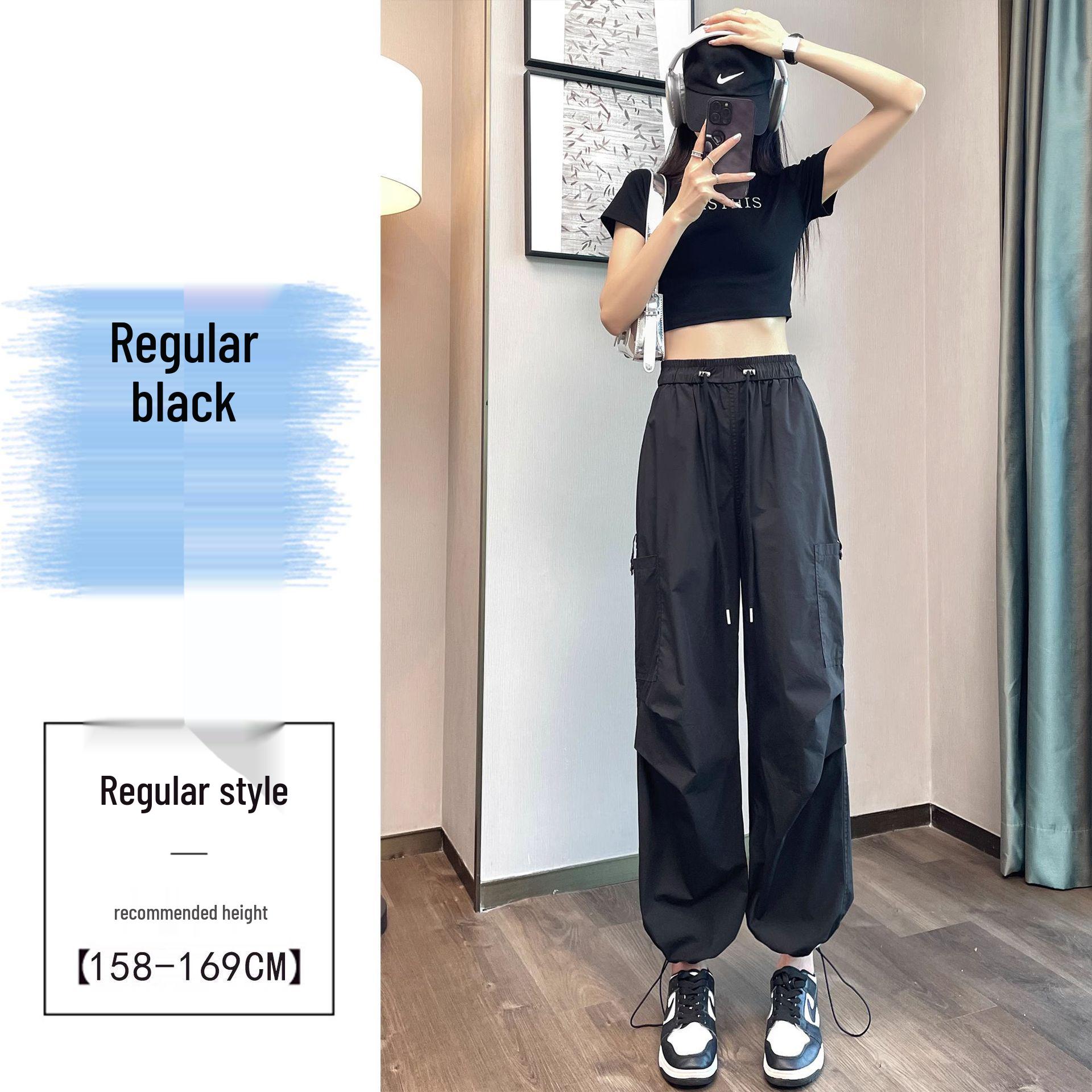 

Женские быстросохнущие брюки карго с высокой посадкой и кулиской - военный зеленый, летний кэжуал, широкие, парашютного стиля для походов 4XL