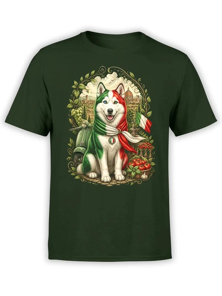 Italia Husky Dog Tshirt Unisex S