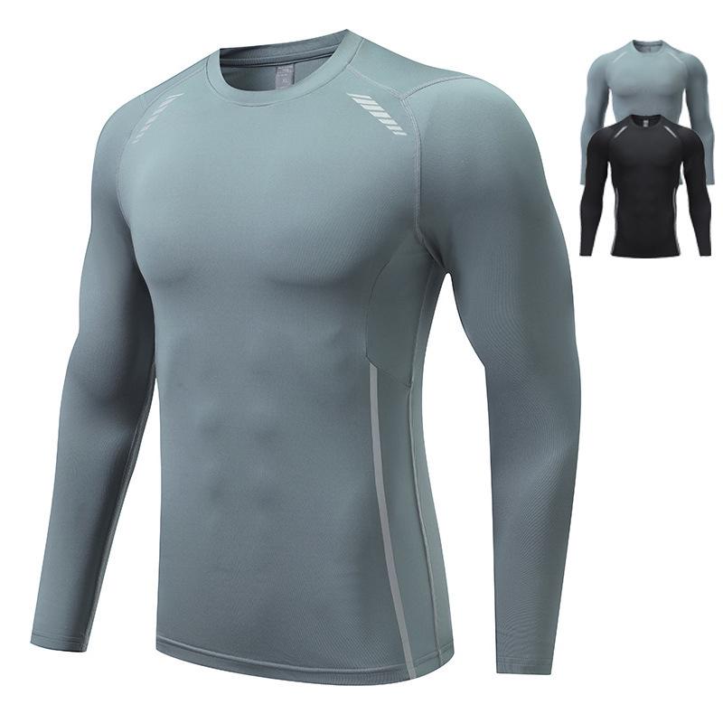 2024 Autumn Quick-Dry Long-Sleeve Compression Top: Men's Cycling, Skiing, Base Layer, Children's Running, Sports Fitness Wear