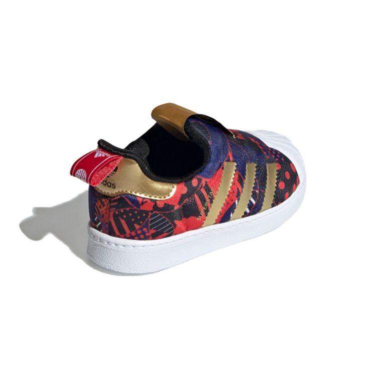 Adidas Originals Superstar 360 I Color Block Casual Durable Low-Top Skate Shoes Baby Sneaker Deep-Blue Purple GZ7347