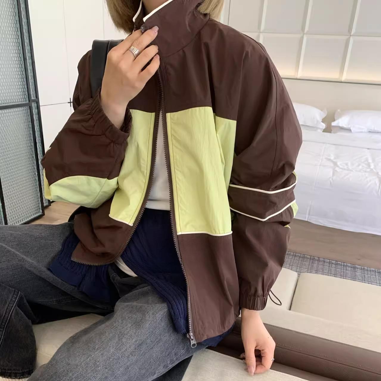 

Dimanaf 2025 Новая весенняя куртка женская новая куртка повседневная с длинным рукавом свободная верхняя одежда One Size