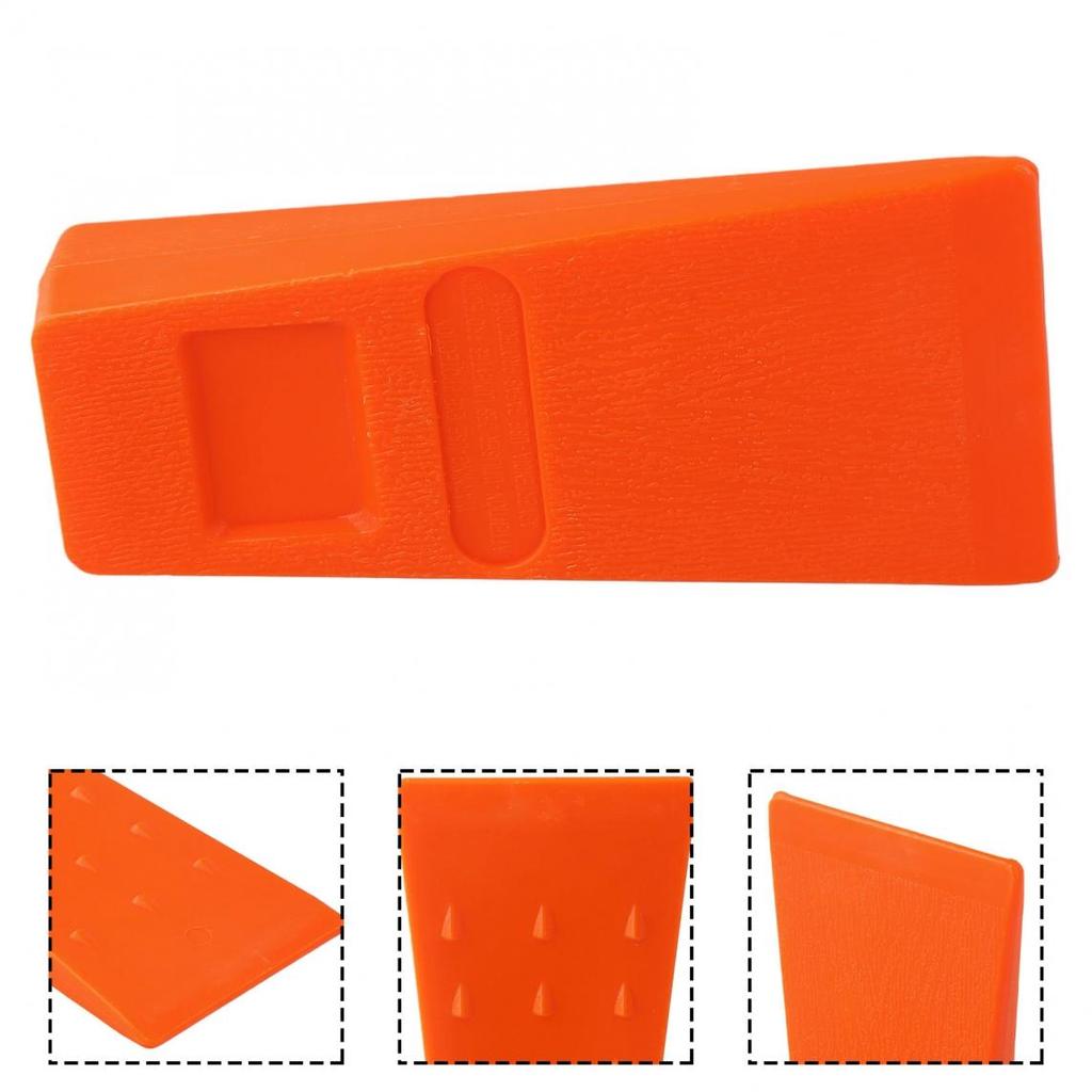 Tool Felling Wedges ABS Plastic Accessory Heavy Duty Orange