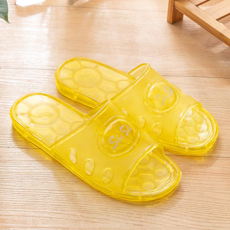 Kristall Hausschuhe Damen rutschfest transparent Sandalen Plastik altmodisch nostalgisch klassisch Zuhause drinnen Jelly Zuhause Plastik