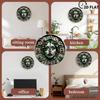 Chunky Frame 25x25cm Wood Wall Clock with Thick Solid Wood Construction