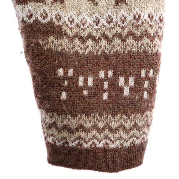 FACTOTUM made in Japan Overall handle Long sleeve 100% wool knit Parker Men's Used