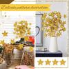 24 Pcs Glitter Star Picks 14.5 Inch Sparkly Star Stem Christmas Star Tree Picks Twinkle Star Sticks Foam Vase Decoration for Christmas Birthday Party
