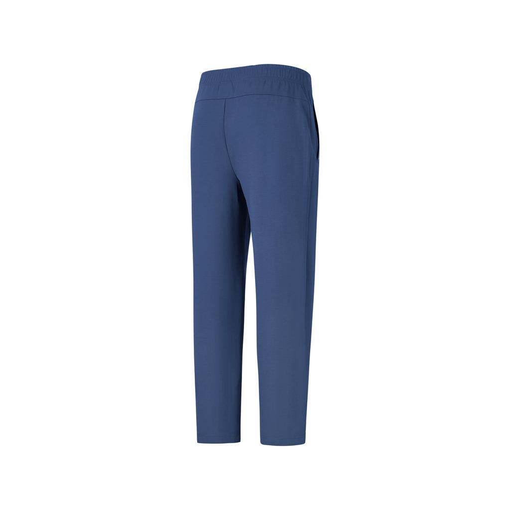 Skechers Casual Fashion Simple Versatile Knitted Sports Pants Men Bottoms Deep-Sea-Blue P225M091-0079