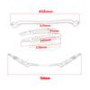 Motorcycle Windshield Windscreen Trim CNC Black For Harley Touring Road Glide FLTR 2015-