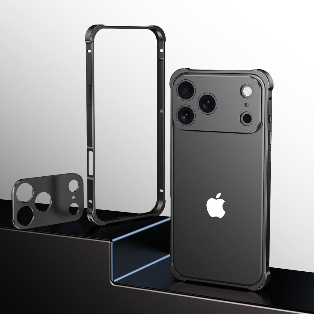 Alumium Alloy Metal Bumper Case For iPhone 17 Pro Max Air With Metal Camera Lens Protector Kits