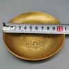 Buddhismus Kupferplatte 18cm Glückverheißende Tibetische Messing Gravur Schale Anbetung Für Buddha Obstschale Schreibtisch Heim Geschenk Dekorativ