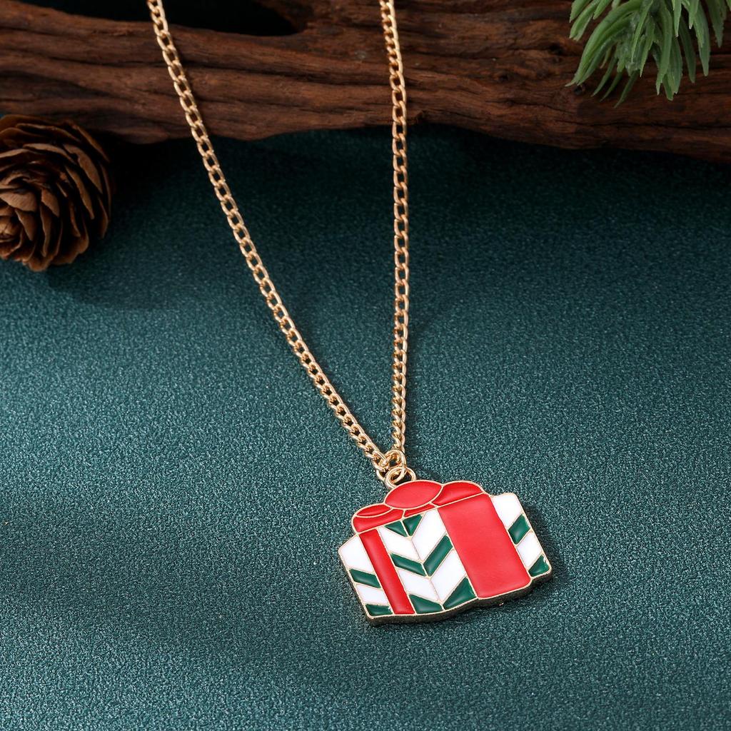 2023 New Girl Fashion Christmas Necklace Christmas Gift Necklace Gift Box Earrings Pendant Exquisite Jewelry Set Couple Jewelry Combination