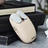 Lofree Akumulatorowa mysz bezprzewodowa, Kompatybilna z wieloma systemami, Wielofunkcyjna mysz Bluetooth, Kolor morelowy