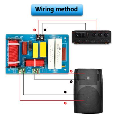 Pa-2A 450W 2 Way Audio Speaker Frequency Divider Tweeter Bass Crossover Filter Speaker Amplifier Home Sound Theater Tool