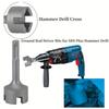 Heavy Duty Cross Ground Rod Driver High Hardness Wear Resistant Pile Driving Hammer Head Steel Wide Compatibility