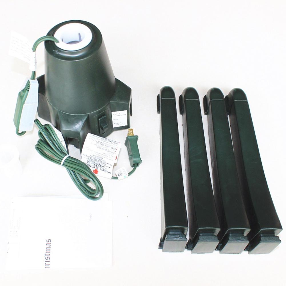 Rotating Christmas Tree Stand Plastic Adjustable Christmas Tree Stand Revolving Tree Stand for Up To 7.5ft Artificial Tree