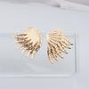 2025 New in Angel Wings Bohemian Gold Color Metal Small Earrings for Women Double Layers Wings Ear Jewelry femme orecchini