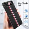 For Motorola Razr 40 5G Phone Case Colorful Stripes Pattern with Rear Screen Film