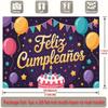 Party Backdrop Flat Feliz Cumpleaos Events Wedding Coming Ceremony Four Season Photo Background Decor Front Door Decor Planners