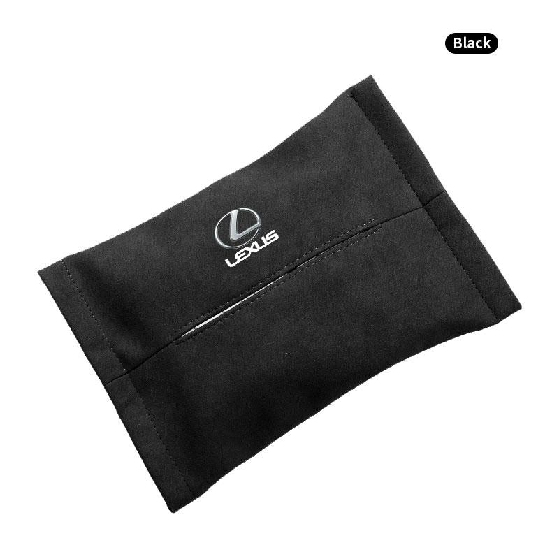 

Car Armrest Seat Back Center Console Tissue Bag For Lexus F-SPORT ES RX NX LS UX LM LX GX LC RZ IS CT GS RC HS SC Accessories чёрный