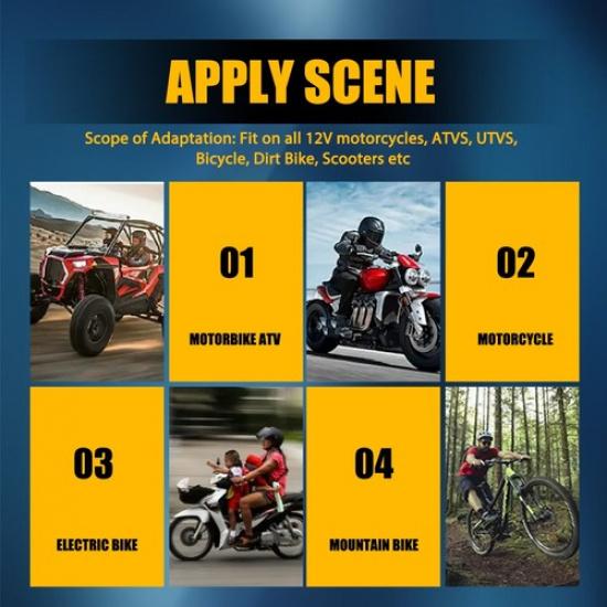 7/8" Motorcycle ATV Dual Button On Off Switch Handlebar Headlight Fog Spot Light