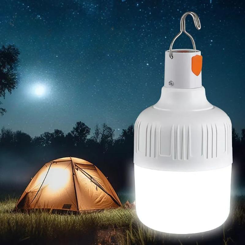 USB Rechargeable LED Camping Lantern - 300LM High Lumen Portable Emergency Light with Hook & Carry Design for  Outdoor
