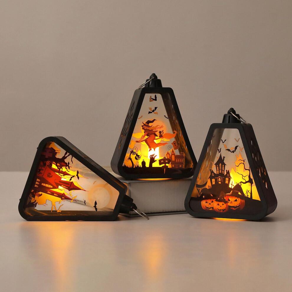Halloween Pumpkin Lantern LED Flickering Portable