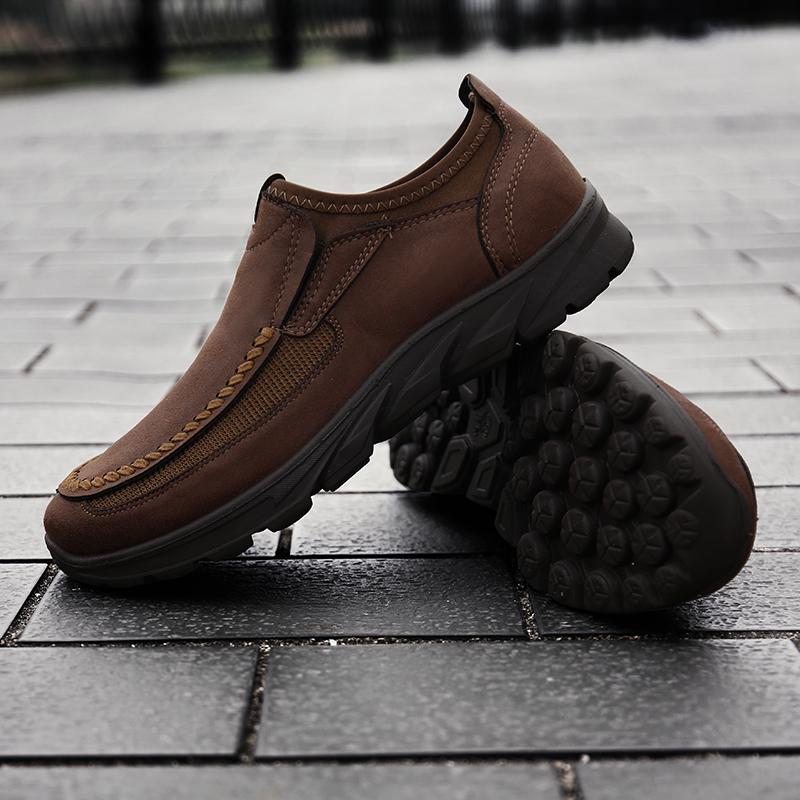 Men Casual Shoes Breathable Loafers Sneakers Male Comfortable Soft Sole Designer Handmade Retro Walking Shoes Men Shoe