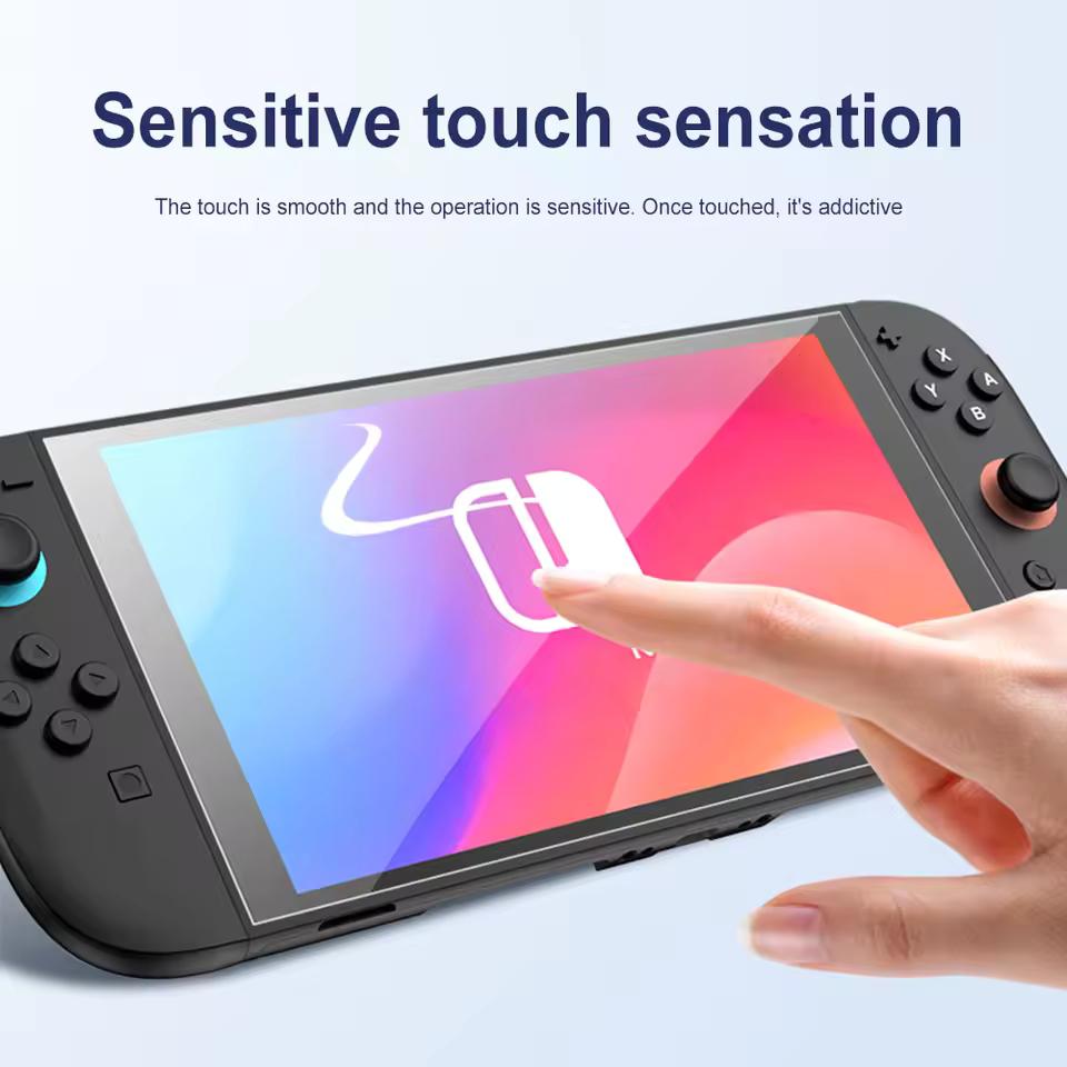 Easy Installation Screen Protector for Nintendo Switch 2 Game Console HD Tempered Glass Anti-Scratch Films with Joystick Caps